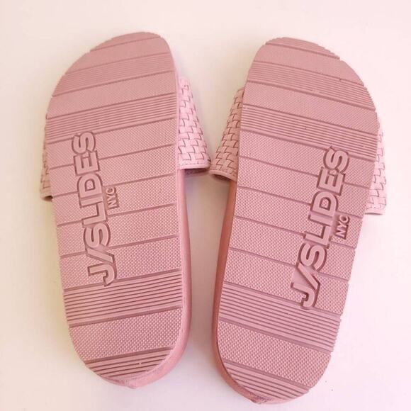 J Slides NYC Pink Slide Sandal Size 6 Leather Women's Summer - Picture 6 of 12